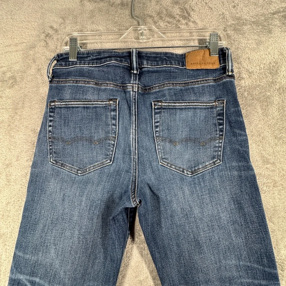 American Eagle Jeans Mens Athletic Straight‎ Airflex Temp Tech Blue Size 28x27